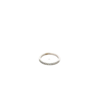 14K White Gold 0.15cttw Diamond Band, Size 6