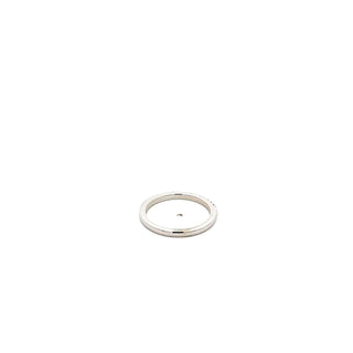 14K White Gold 0.15cttw Diamond Band, Size 6
