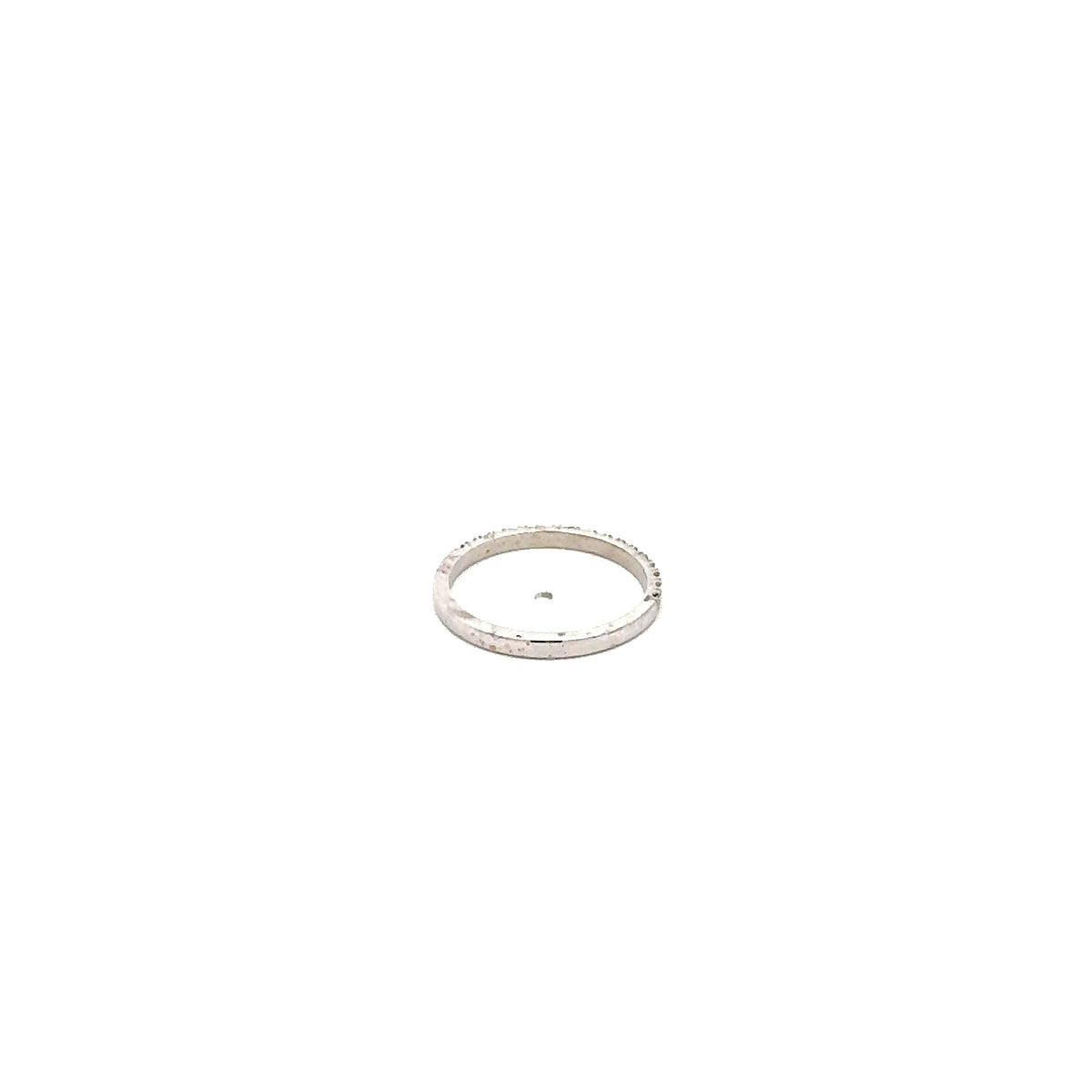 14K White Gold 0.20cttw Diamond Band, Size 6