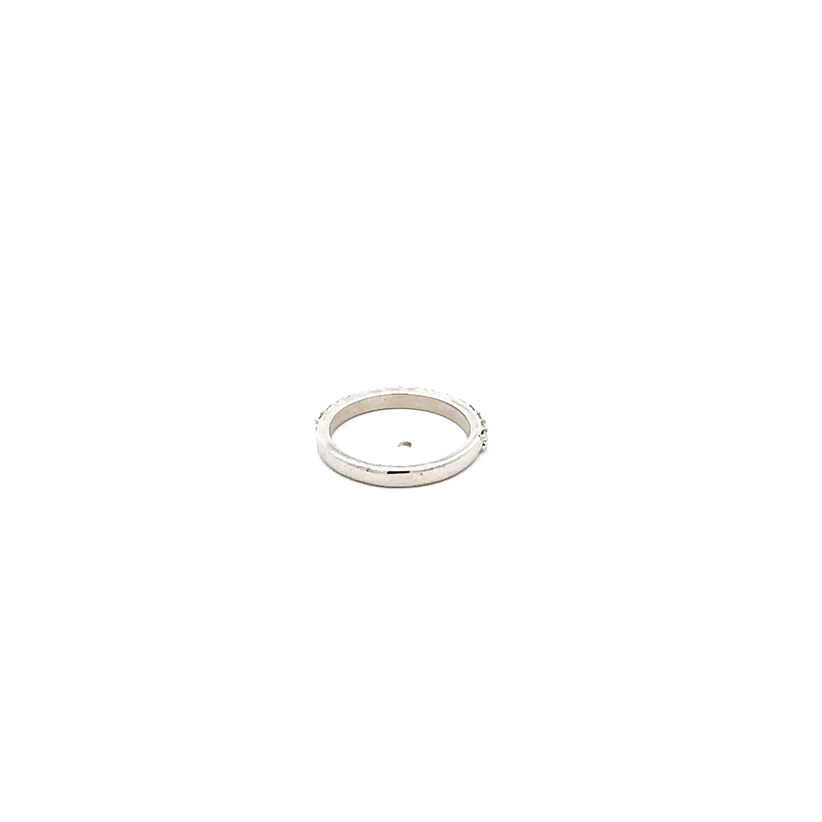 14K White Gold 0.38cttw Diamond Band, Size 6