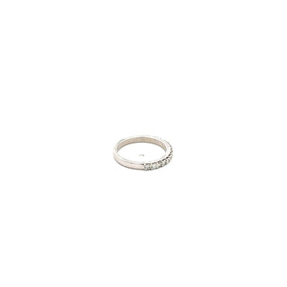14K White Gold 0.38cttw Diamond Band, Size 6