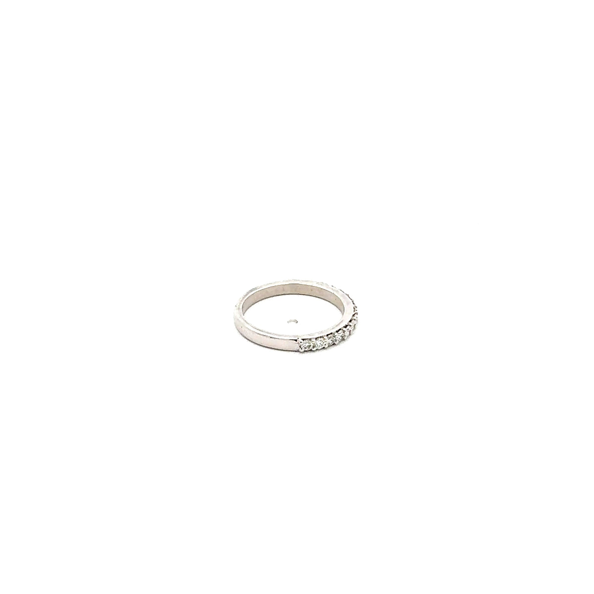 14K White Gold 0.38cttw Diamond Band, Size 6