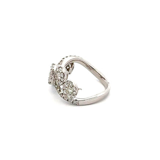 14K White Gold 1.41 cttw White Diamond Ring