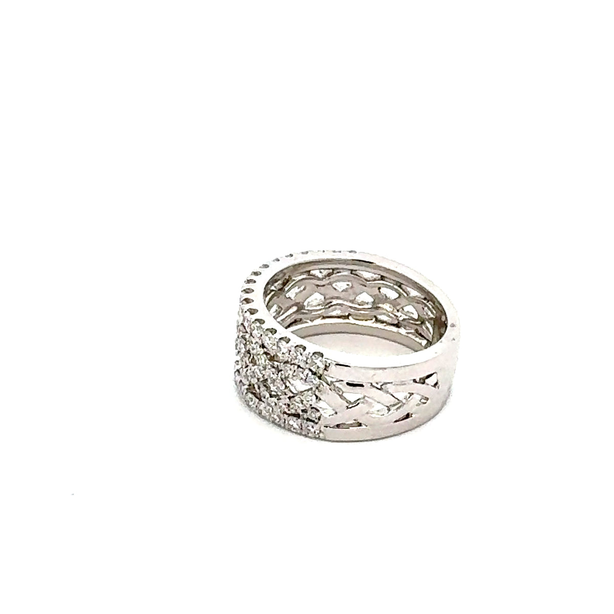14K White Gold 1.04 cttw White Diamond Ring