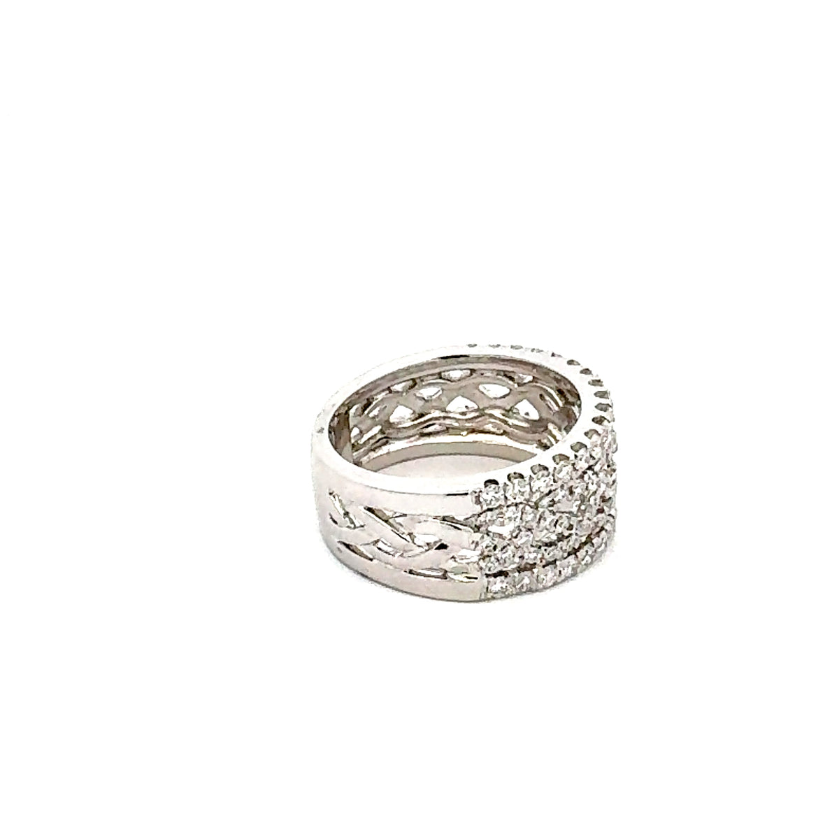 14K White Gold 1.04 cttw White Diamond Ring