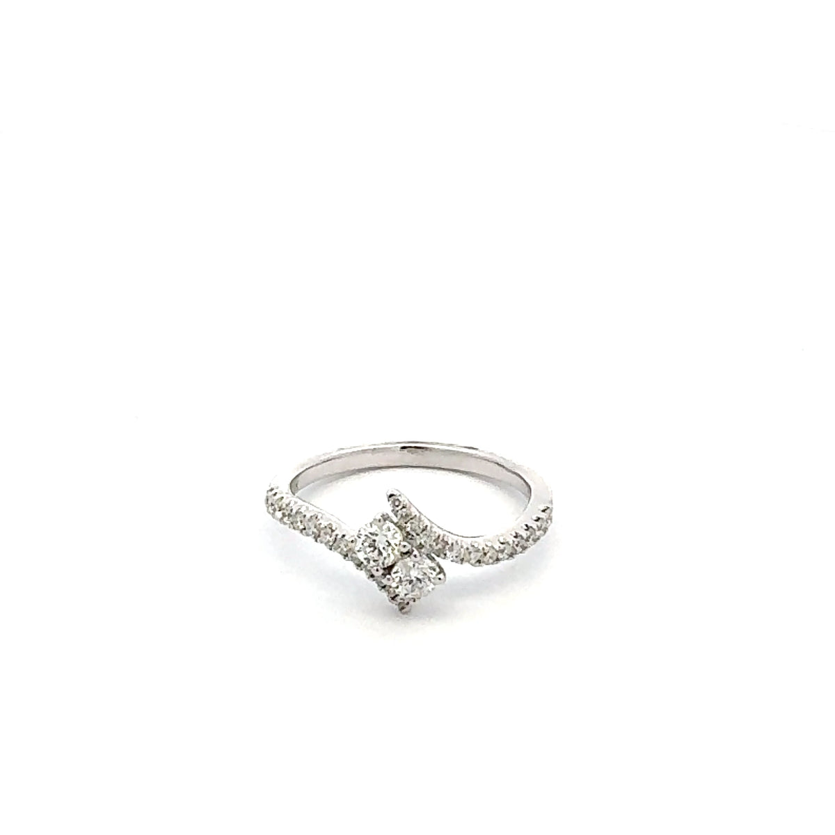 14K White Gold 0.45 cttw White Diamond Ring