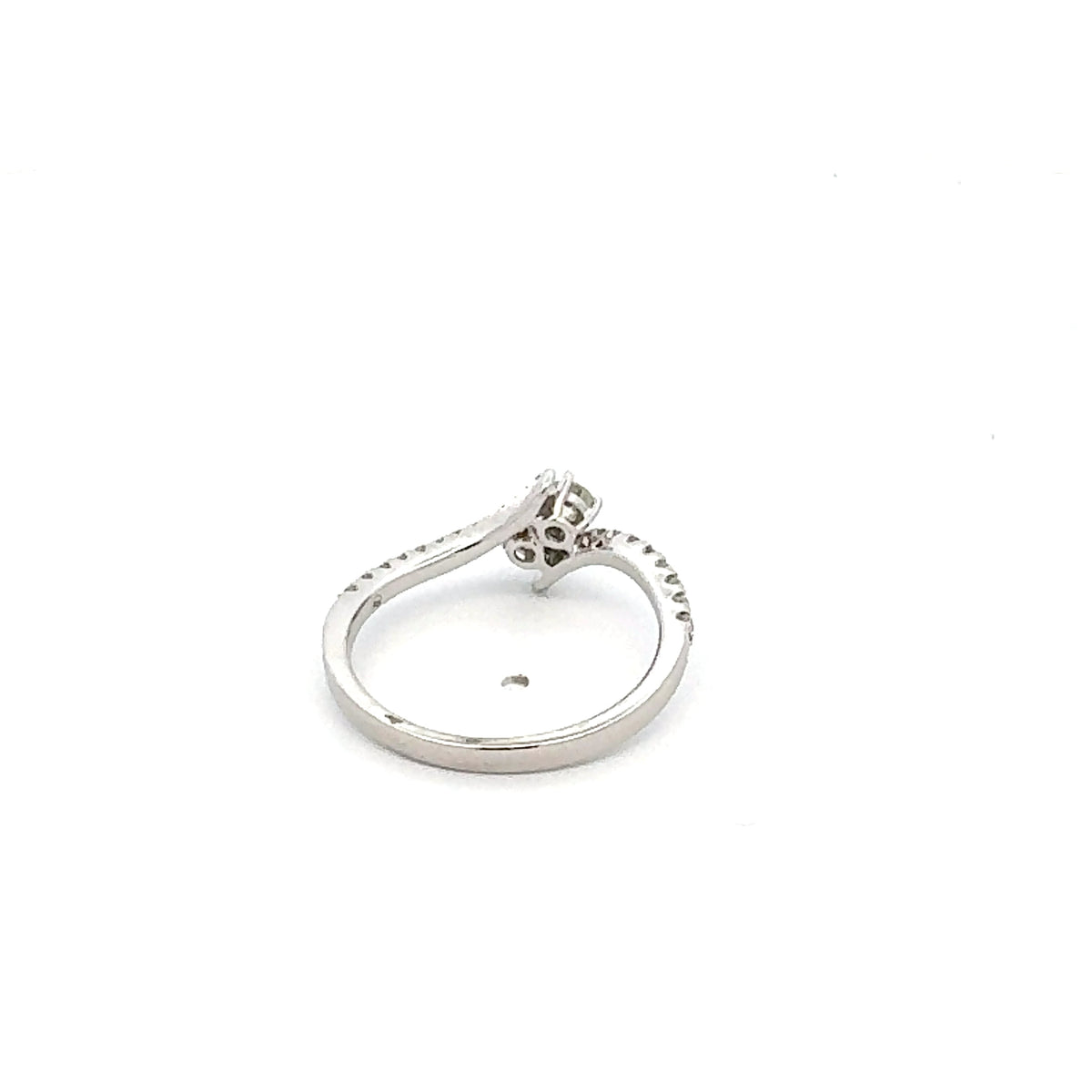14K White Gold 0.45 cttw White Diamond Ring