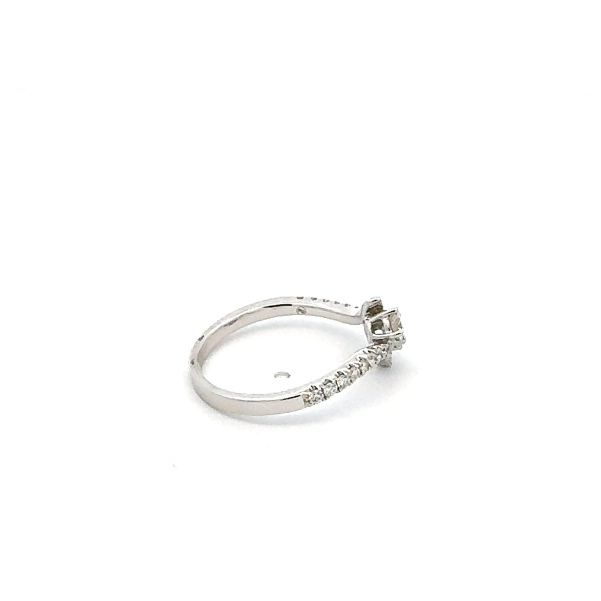 14K White Gold 0.45 cttw White Diamond Ring