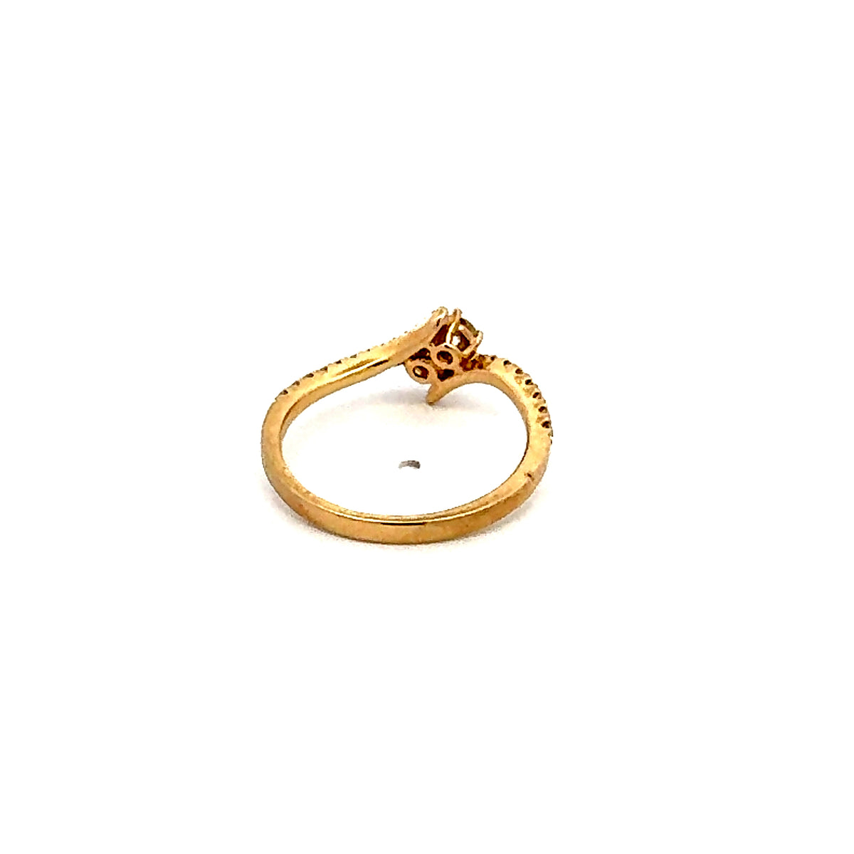 14K Yellow Gold 0.45 cttw White Diamond Ring