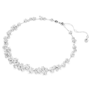 Constella necklace Round cut, White, Rhodium plated 5722472