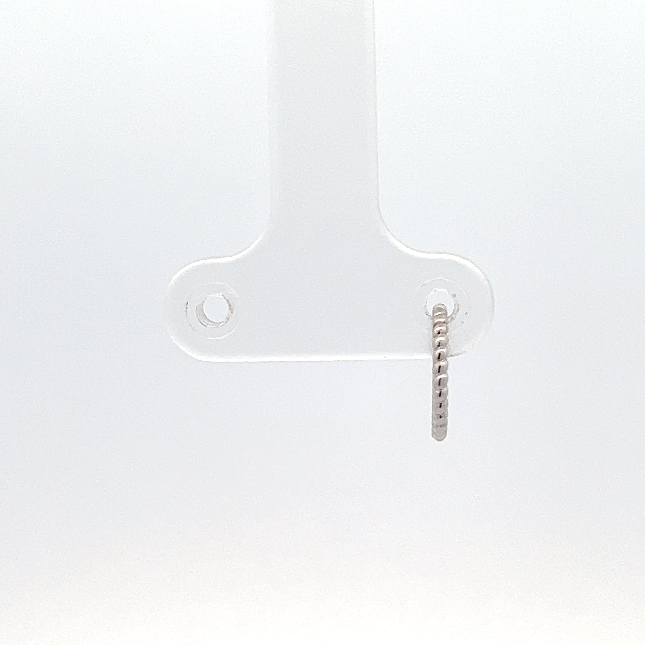 14KYellow Gold Beaded Hugger Earrings single - yellow gold