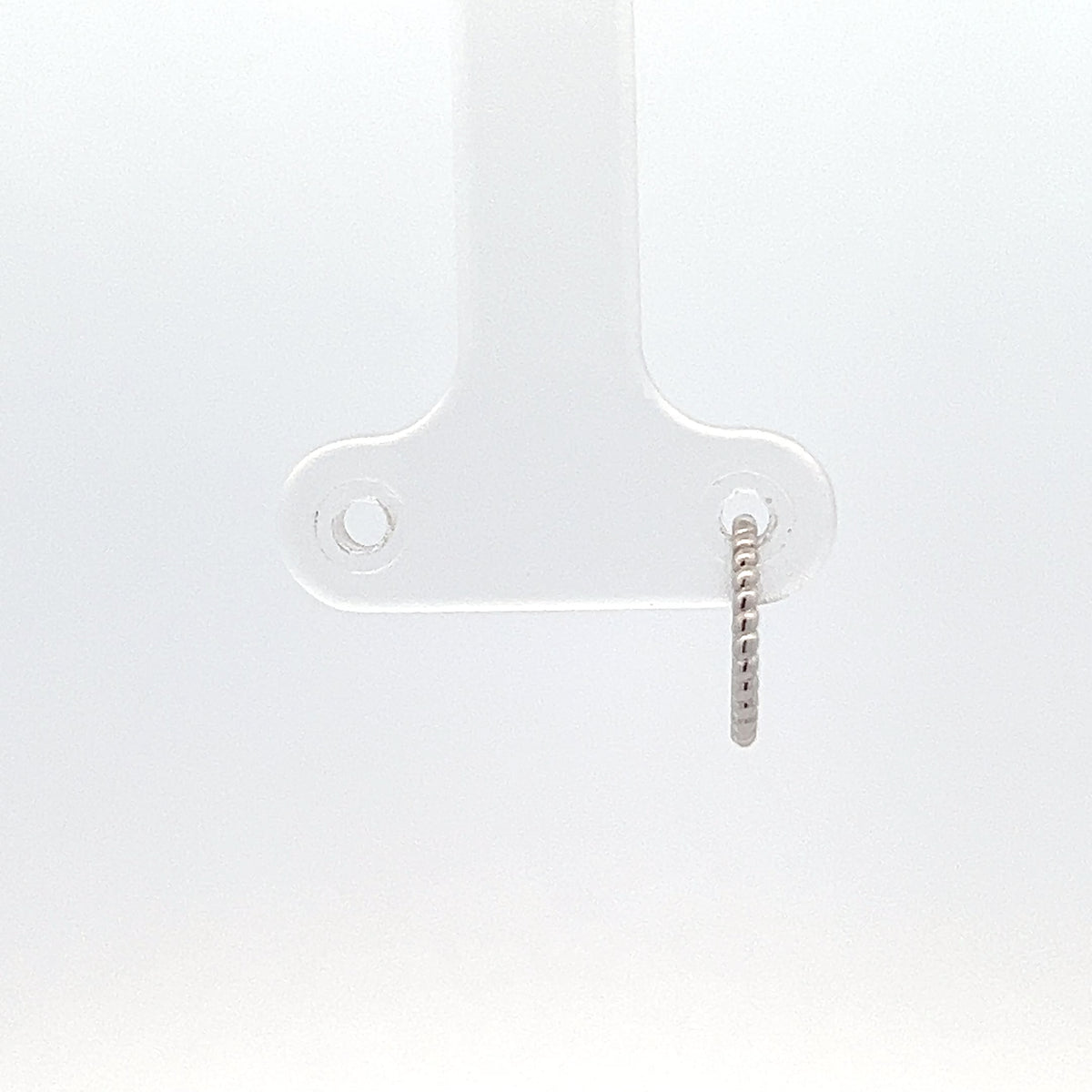 14KYellow Gold Beaded Hugger Earrings single