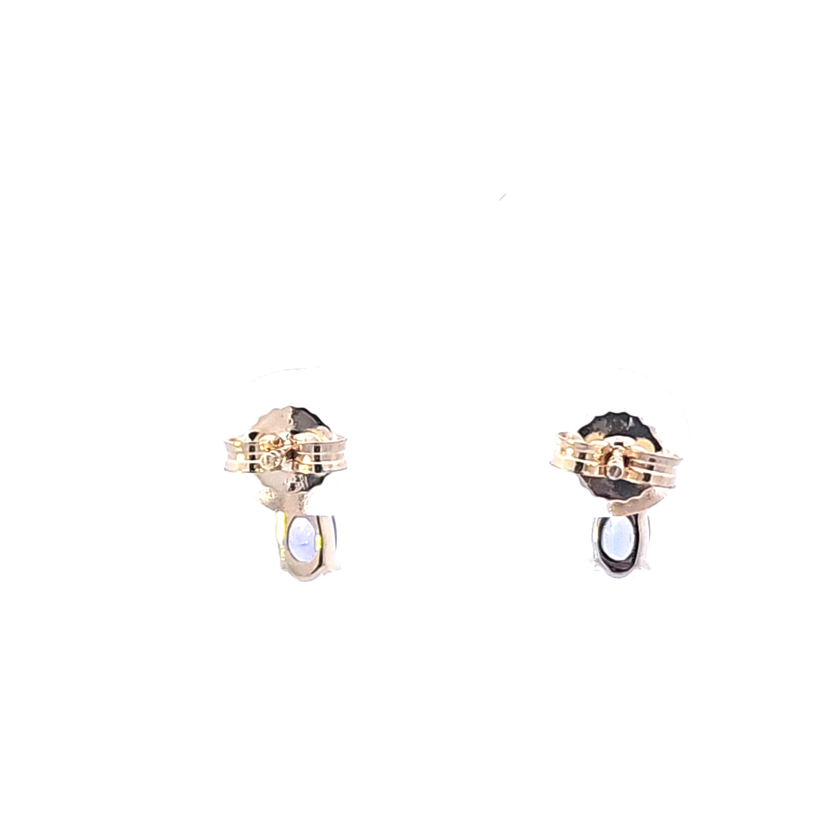 10K Yellow Gold Tanzanite and Diamond Earrings