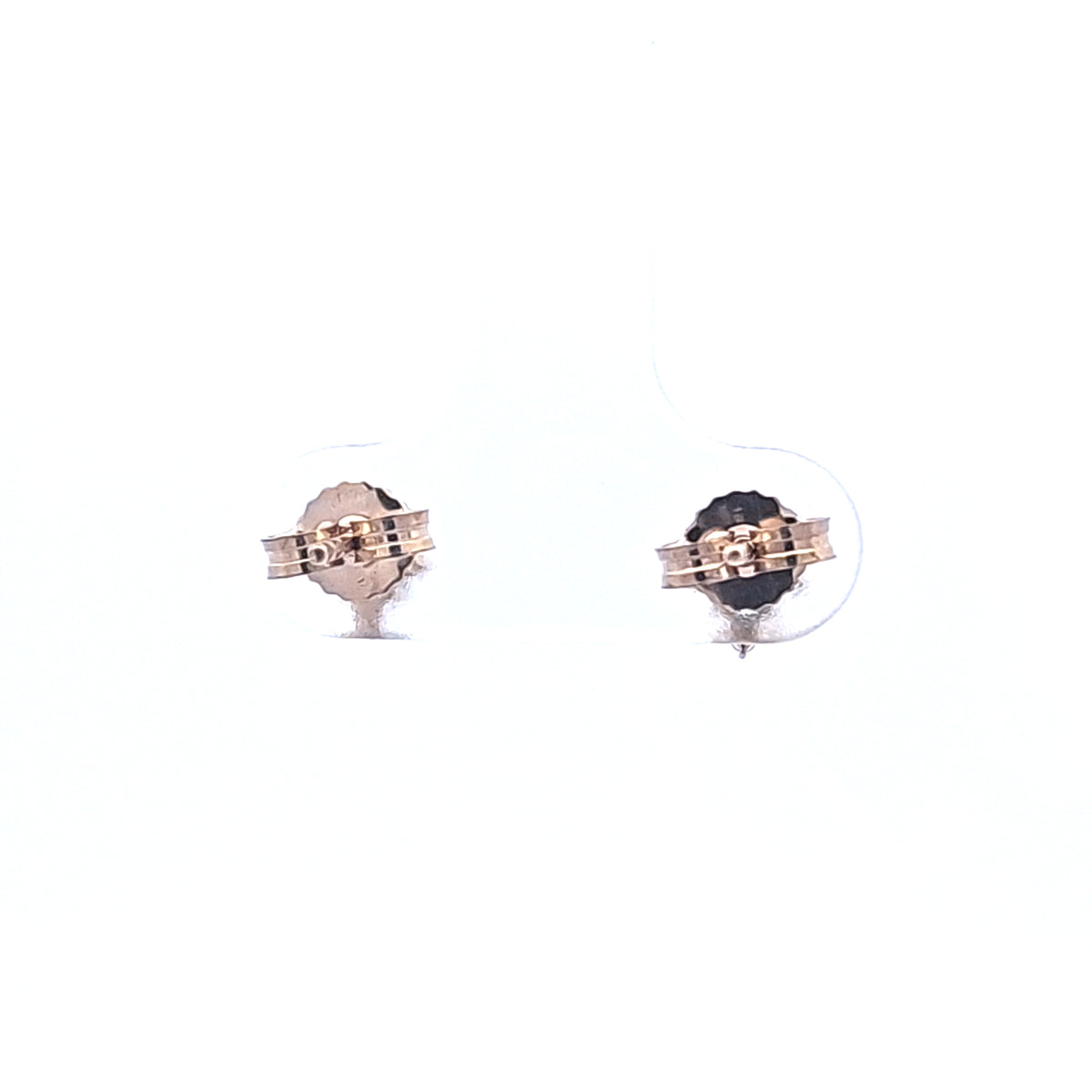 10K Yellow Gold Blue Topaz and Diamond Earrings