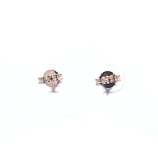 10K Yellow Gold Aquamarine and Diamond Earrings