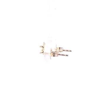 10K Yellow Gold Opal and Diamond Earrings