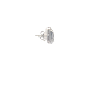 14K White Gold 1.48 cttw White Diamond Earrings