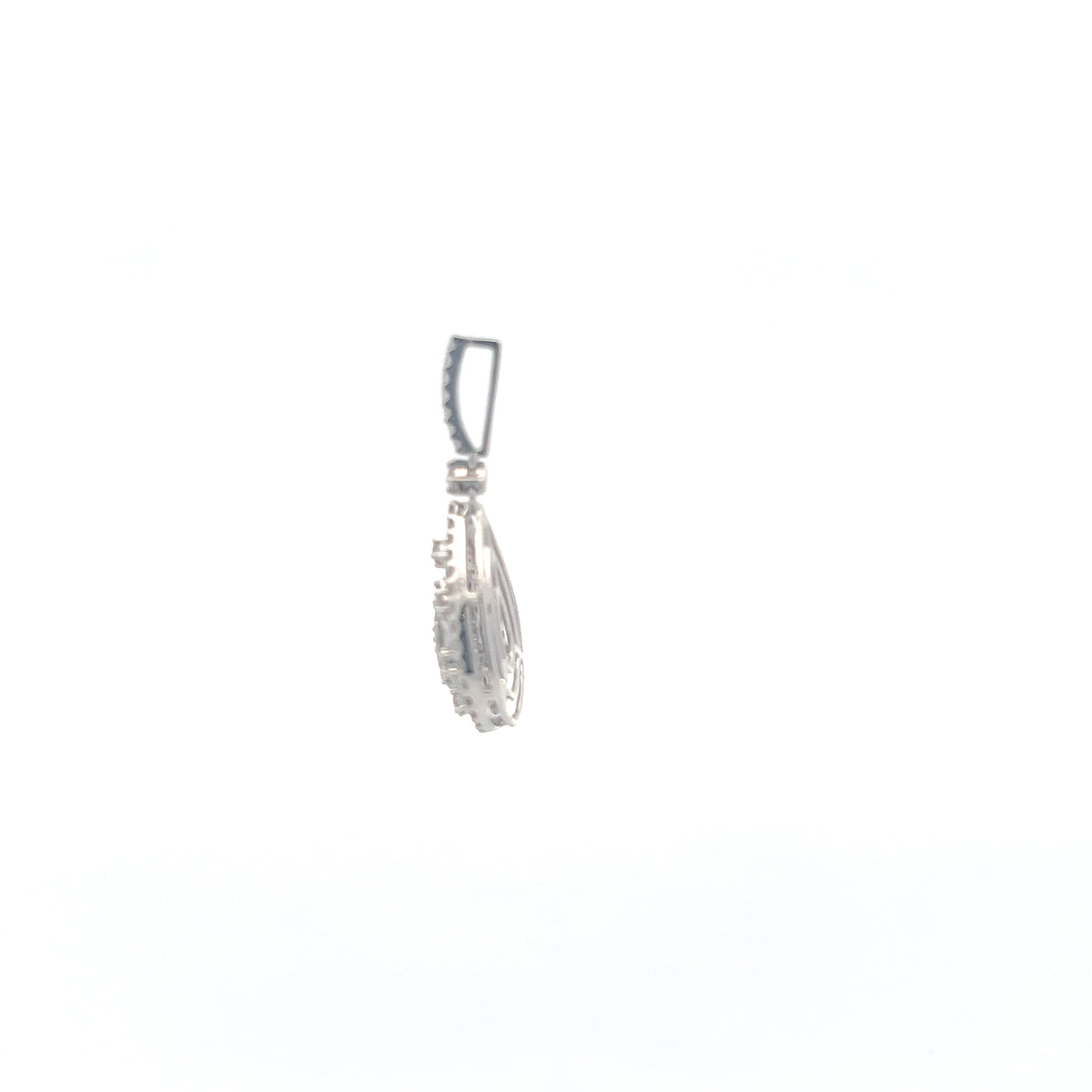 14K White Gold 0.79 cttw White Diamond Pendant