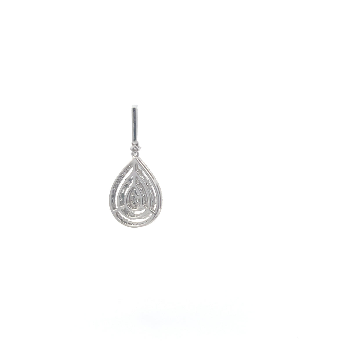 14K White Gold 0.79 cttw White Diamond Pendant