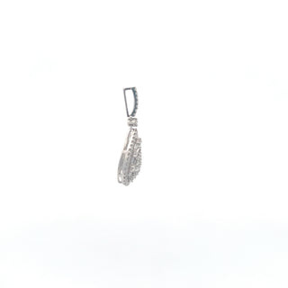 14K White Gold 0.79 cttw White Diamond Pendant