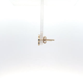 925 Silver - Gold Plated Clover Necklace and Earrings Set