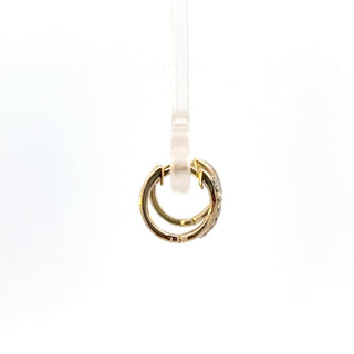 10K Yellow Gold 0.10cttw Diamond Hoop Earrings