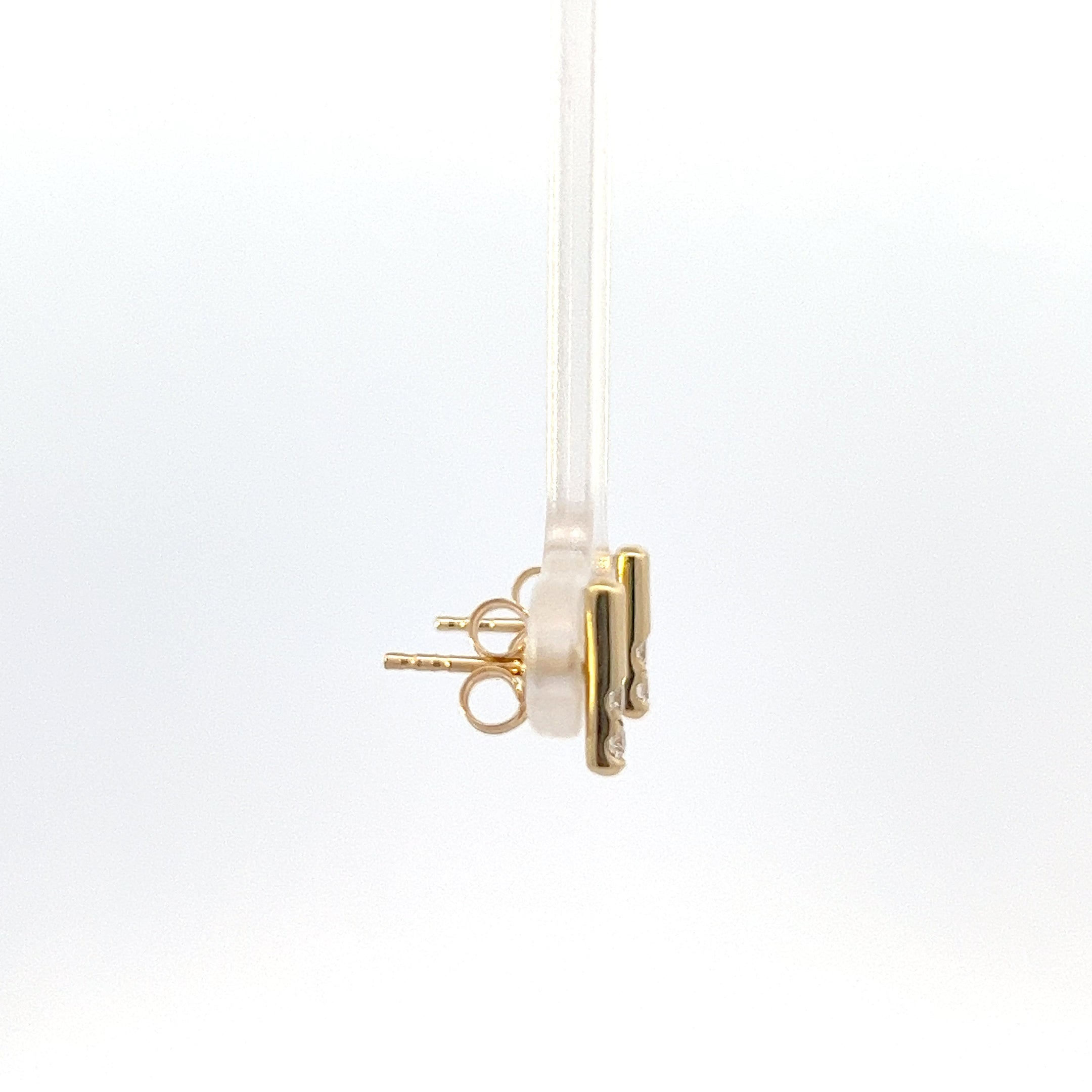 10K Yellow Gold 0.129ct Canadian Diamond Earrings