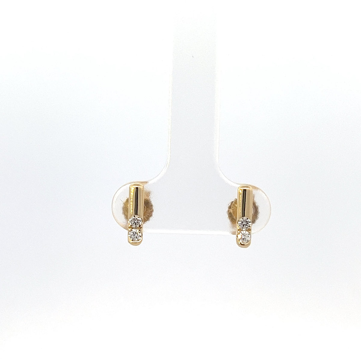 10K Yellow Gold 0.129ct Canadian Diamond Earrings