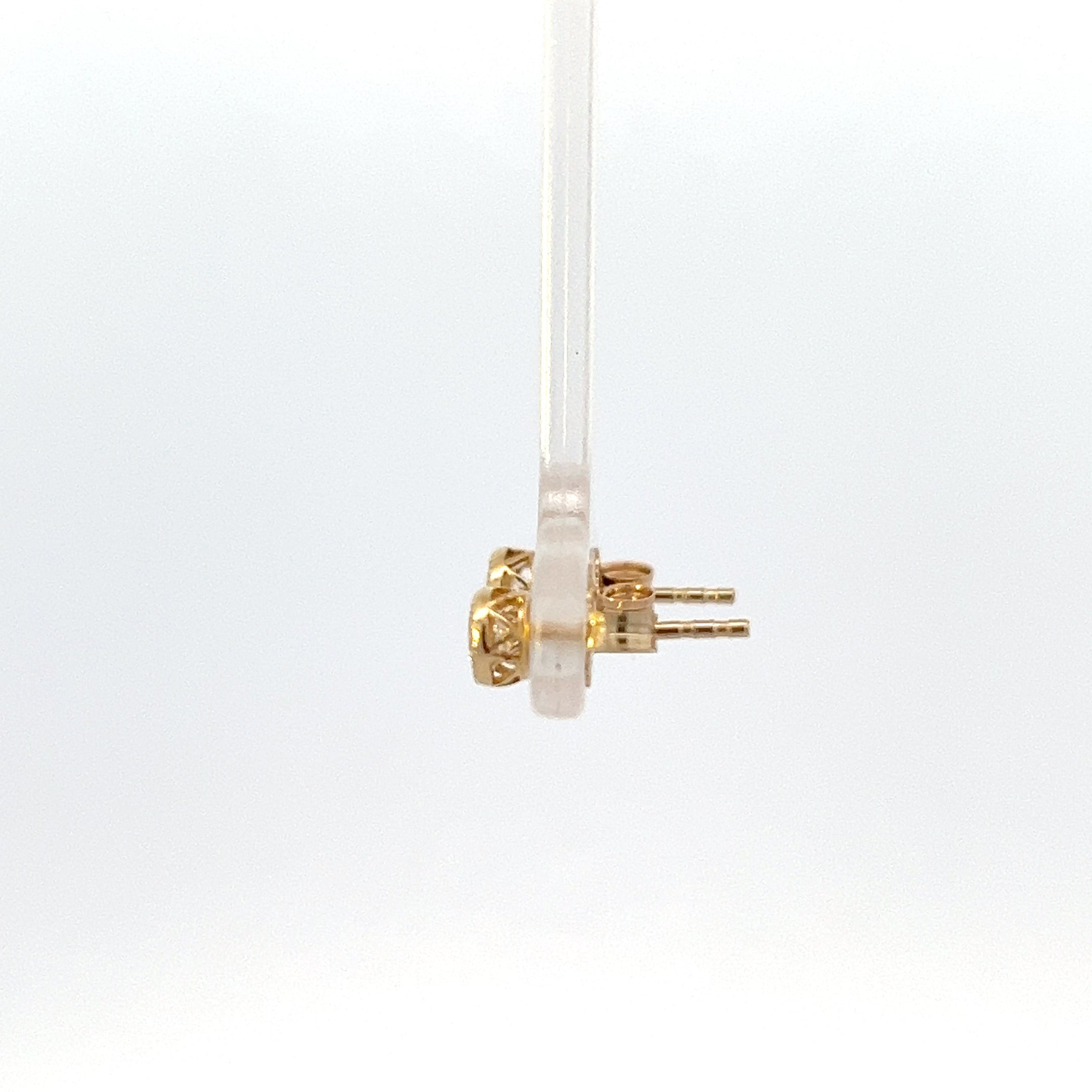 10K Yellow Gold 0.40cttw Lab Grown Diamond Earrings