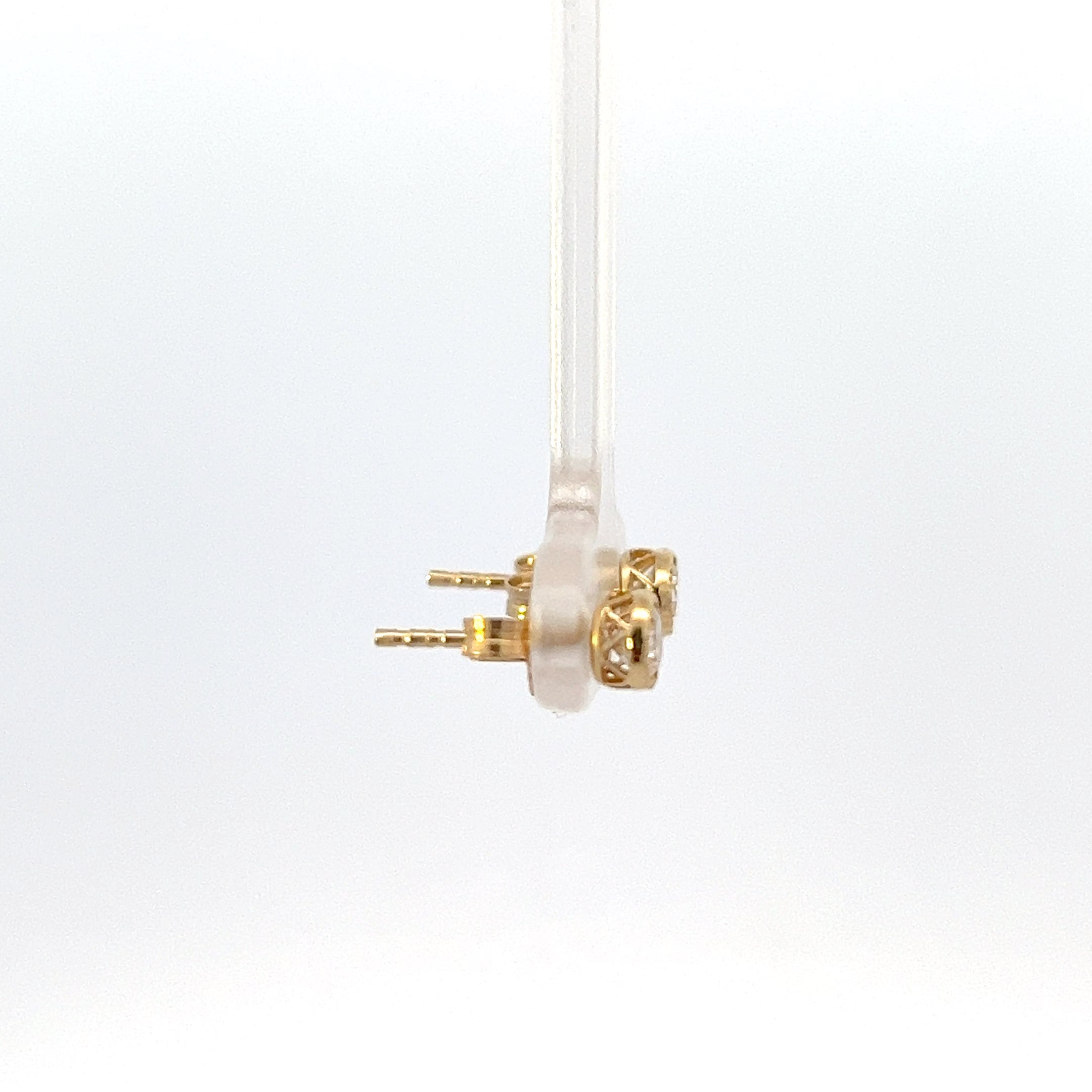 10K Yellow Gold 0.40cttw Lab Grown Diamond Earrings