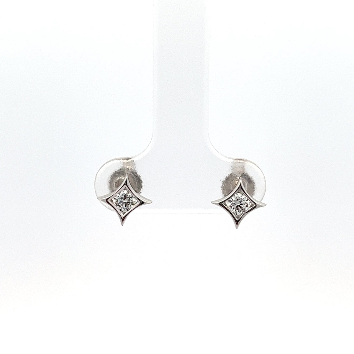 10K White Gold 0.25cttw Lab Grown Diamond Earrings