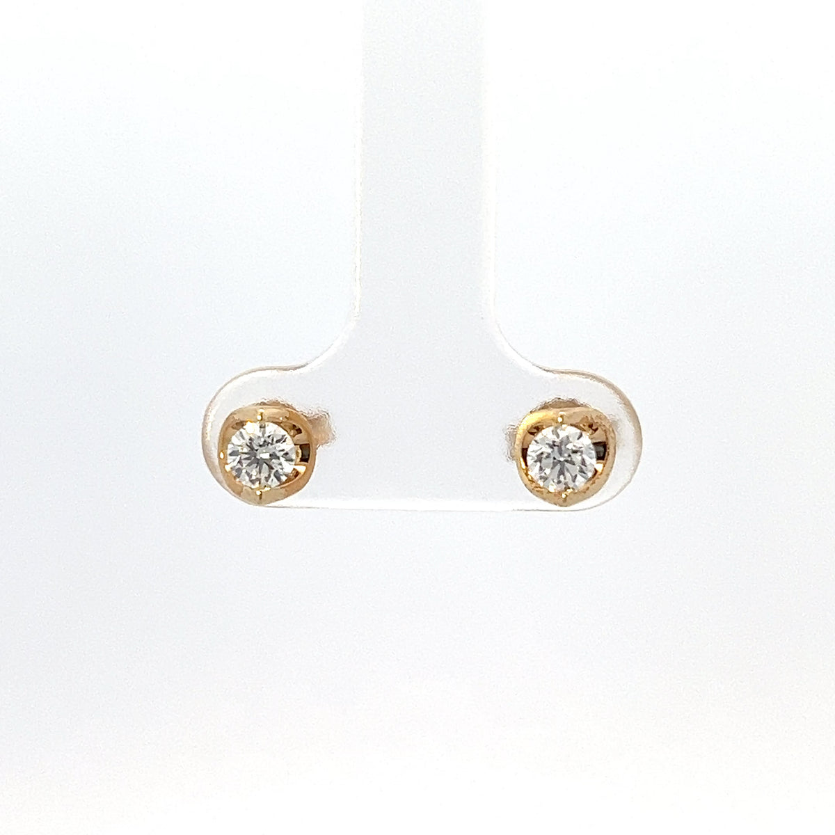 10K Yellow Gold 0.40cttw Lab Grown Diamond Earrings