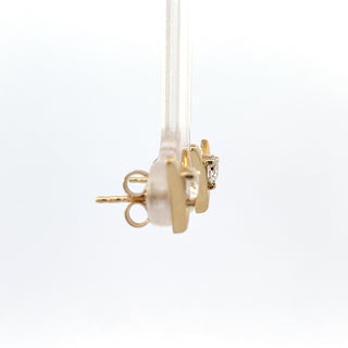 10K Yellow Gold 0.50cttw Lab Grown Diamond Earrings