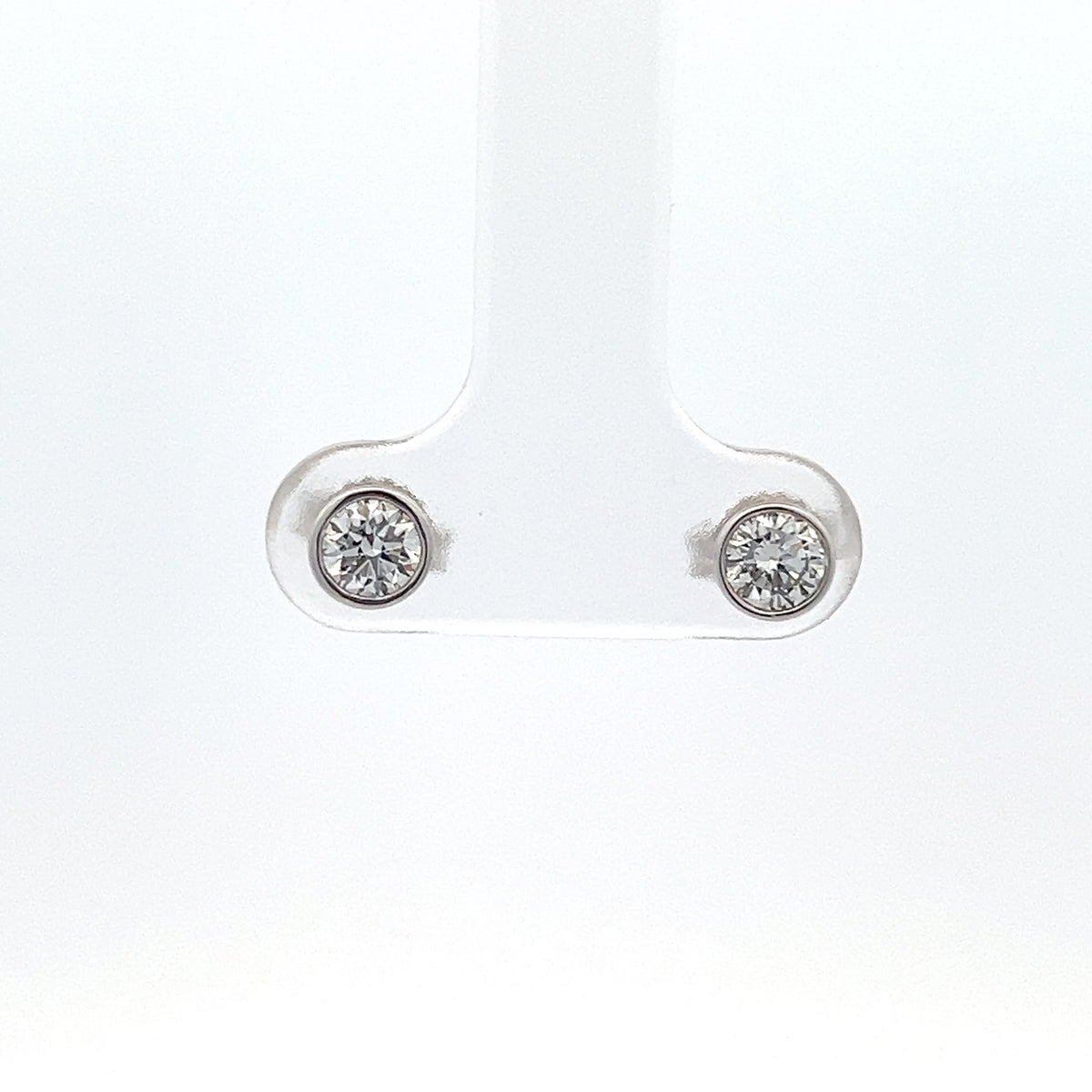 10K White Gold 0.50cttw Lab Grown Diamond Earrings