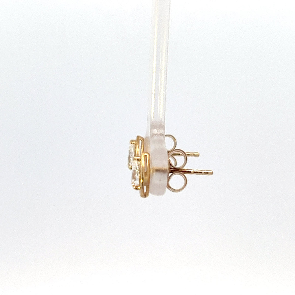 10K Yellow Gold 0.46cttw Lab Grown Pear Cut Diamond Earrings