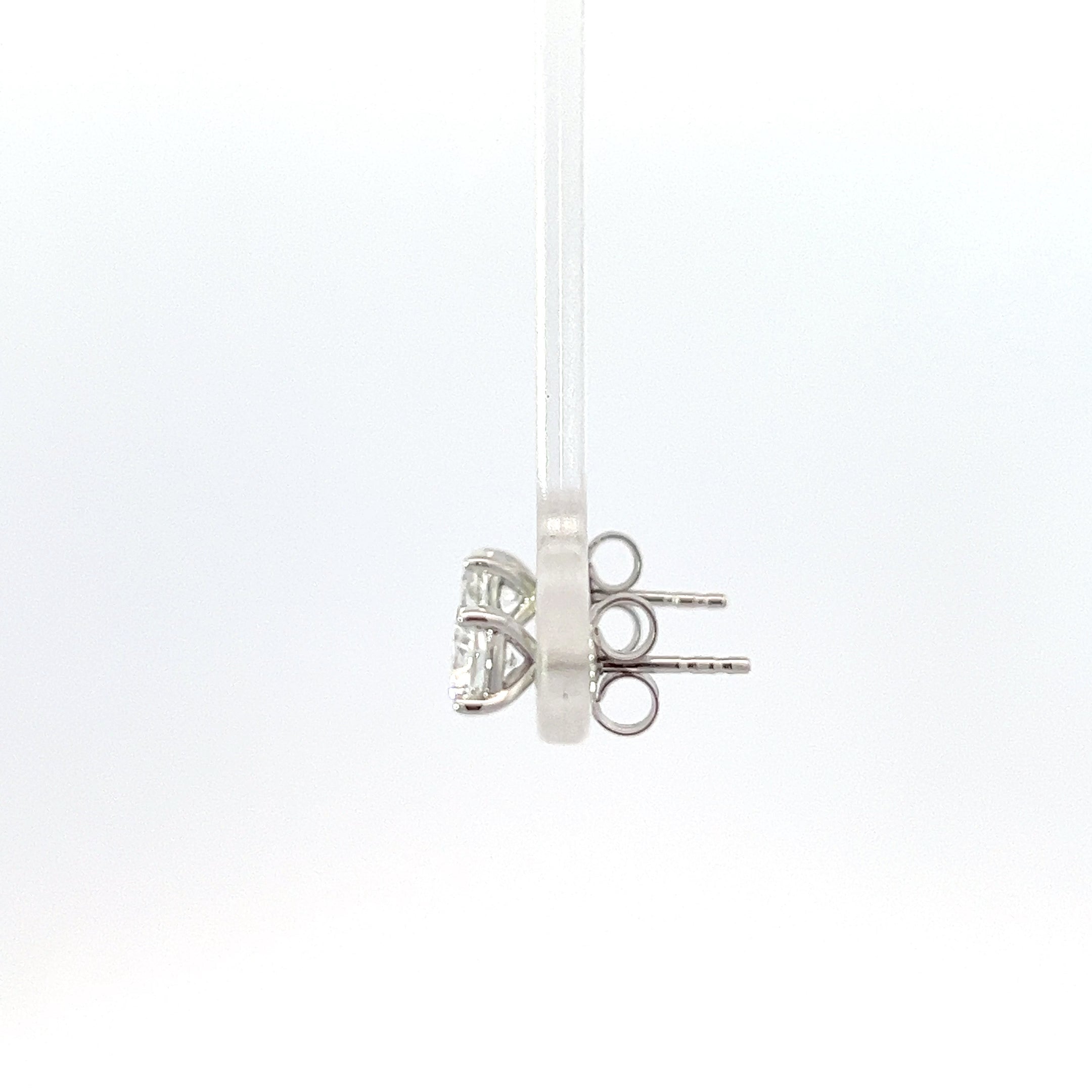 14K White Gold 1.00cttw Lab Grown Diamond Earrings