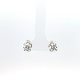 14K White Gold 1.00cttw Lab Grown Diamond Earrings