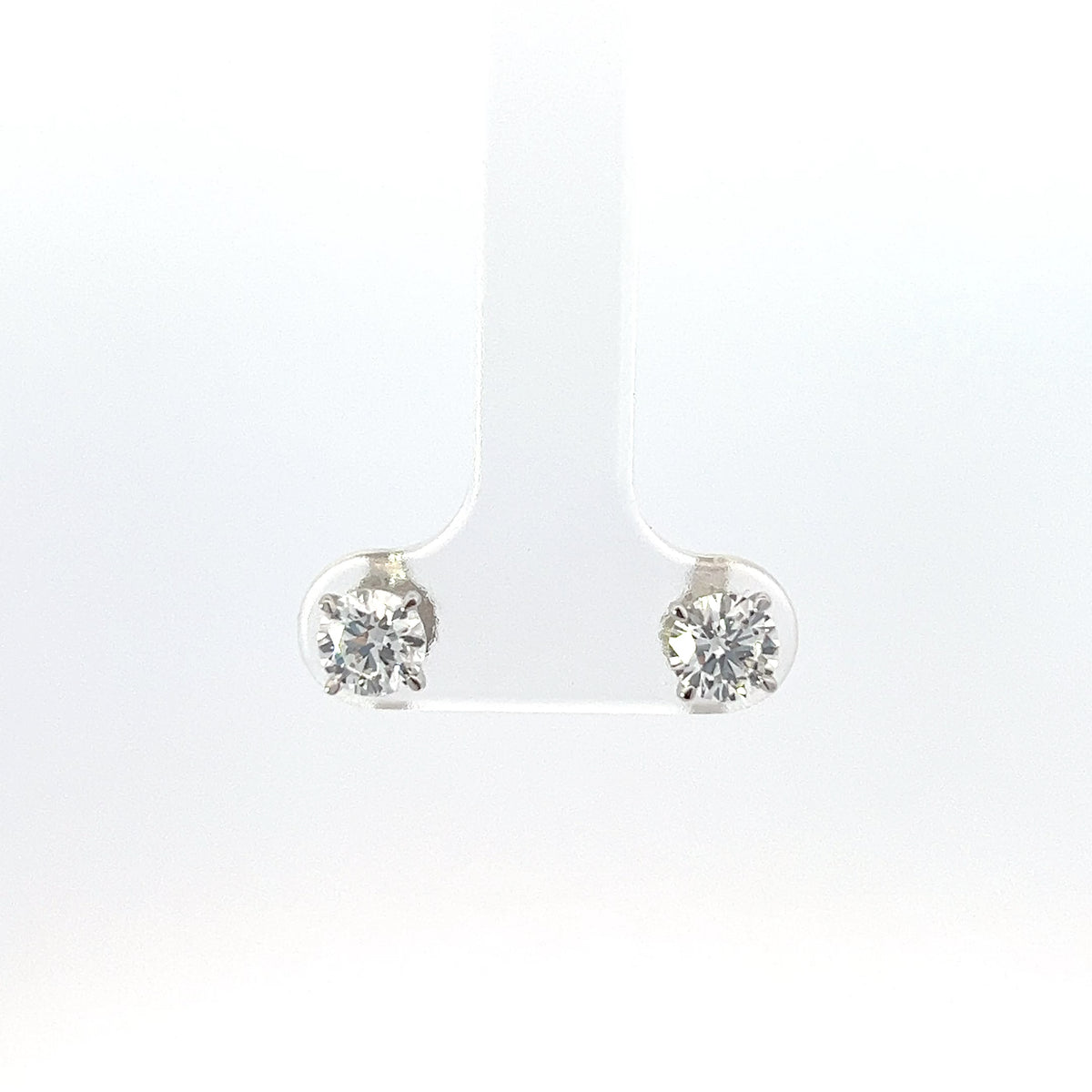14K White Gold 1.00cttw Lab Grown Diamond Earrings