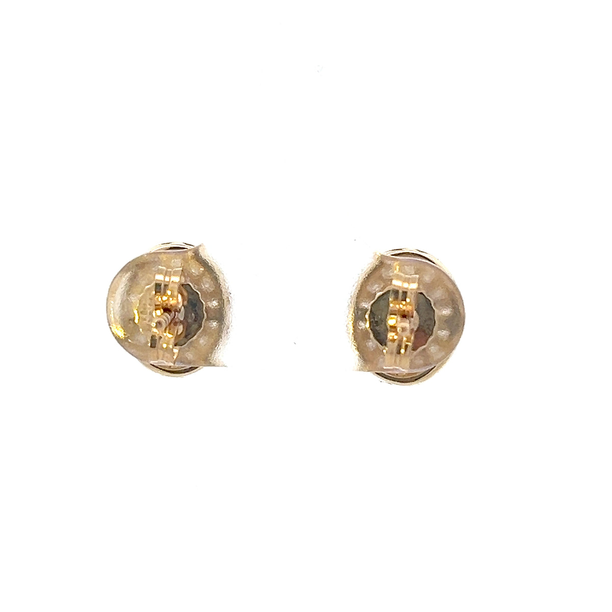 10K Yellow Gold Tanzanite , White sapphire and Diamond Earrings