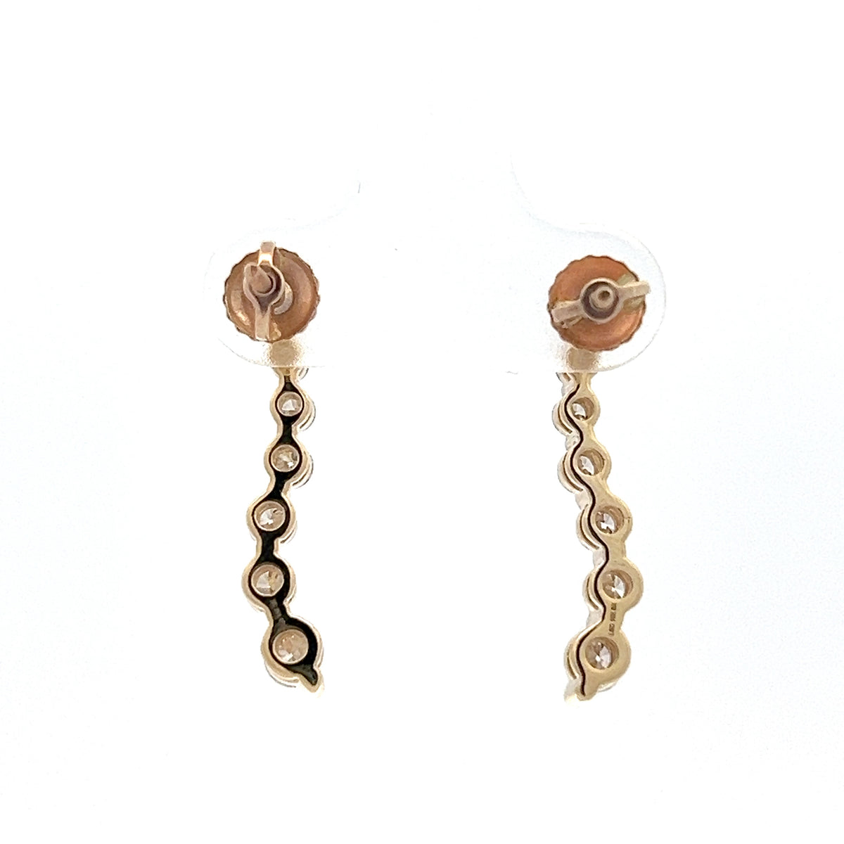 10K Yellow Gold 1.00cttw  Lab Grown Diamond Earrings