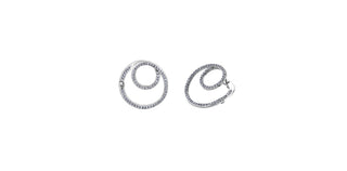 10K White Gold 0.65cttw Diamond Earrings