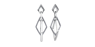 10K White Gold 0.25cttw Diamond Earrings