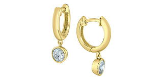 10K Yellow Gold Lab-Grown Diamond Earrings