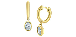 10K Yellow Gold Lab-Grown Diamond Earrings