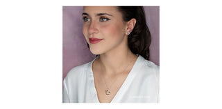 10K Yellow Gold 0.12cttw Diamond Heart Stud Earrings