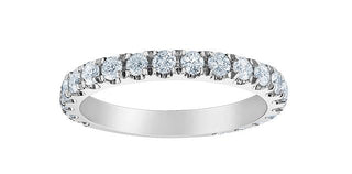 14K White Gold 0.75cttw Lab Grown Diamond Band