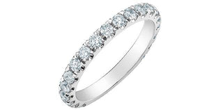 14K White Gold 0.75cttw Lab Grown Diamond Band
