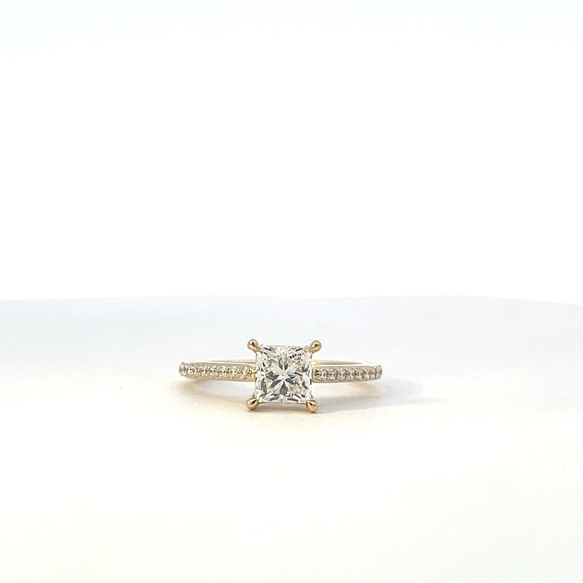 14K Yellow Gold 1.275 Lab Grown Diamond Engagement Ring