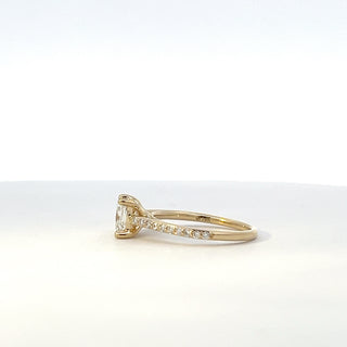 14K Yellow Gold 1.275 Lab Grown Diamond Engagement Ring
