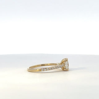 14K Yellow Gold 1.275 Lab Grown Diamond Engagement Ring